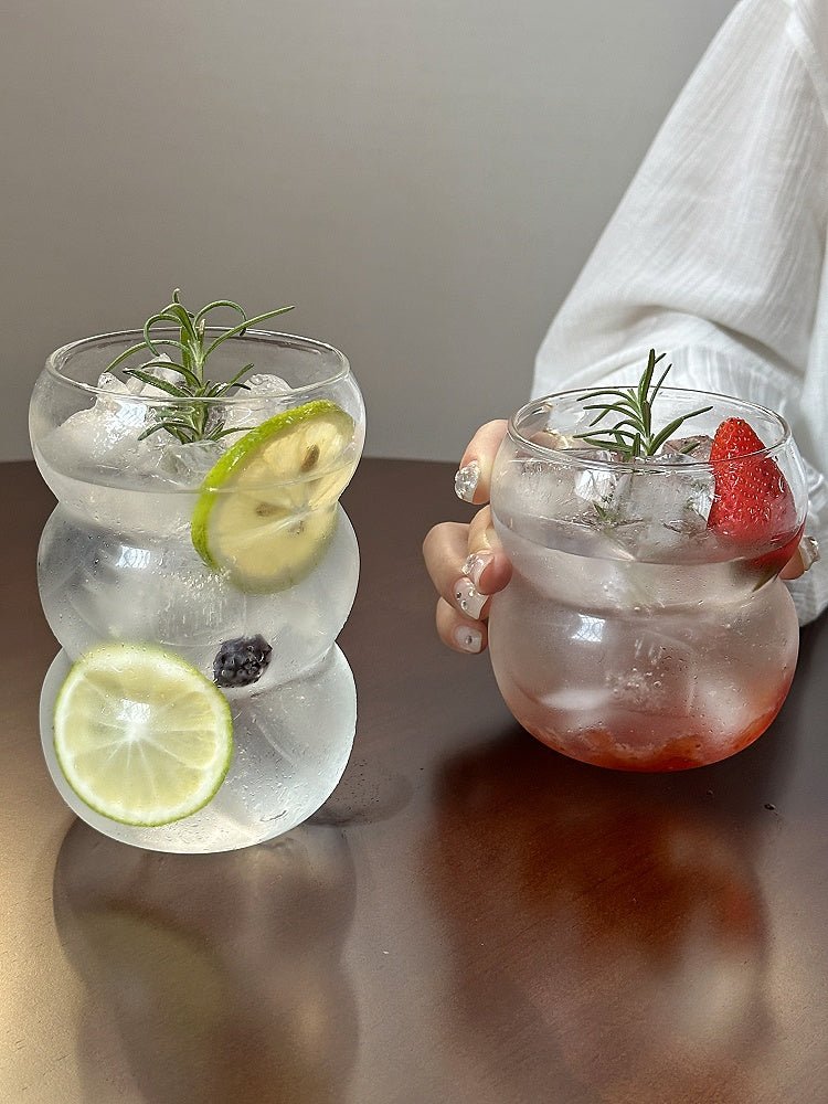Unique Bubble-Shaped Glass Coffee Cups Set with Free Shipping