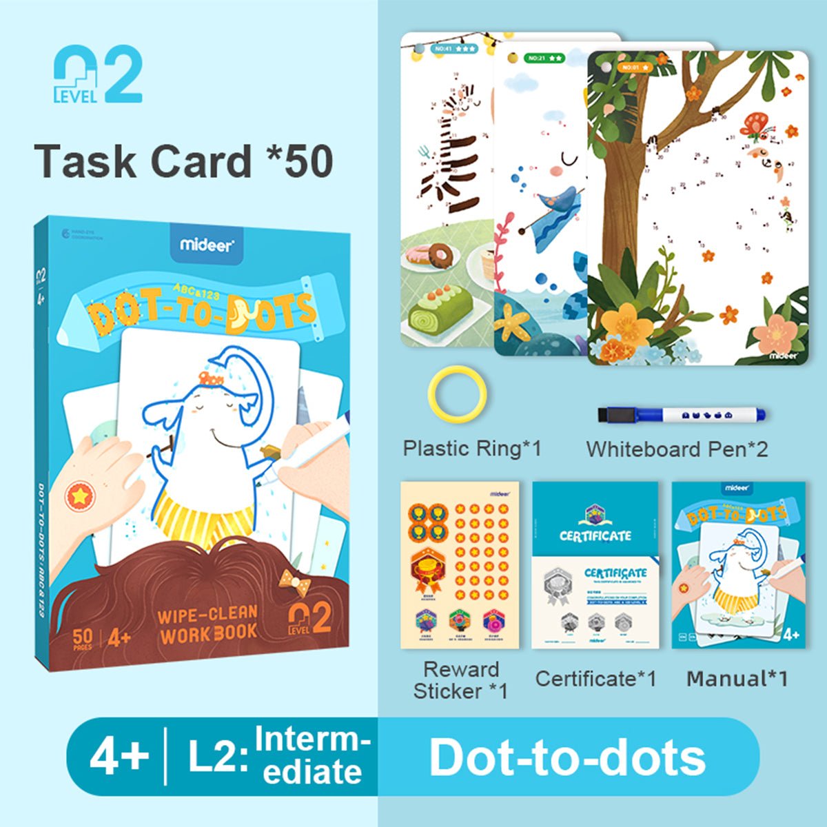 Dot To Dots Wipe-clean Work Book