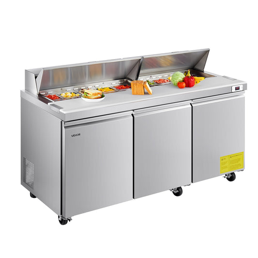 72"W Commercial Refrigerator, 18.7 Cu.