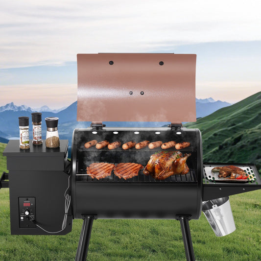 Wood Pellet Grill Smoker Outdoor Electric BBQ Grills