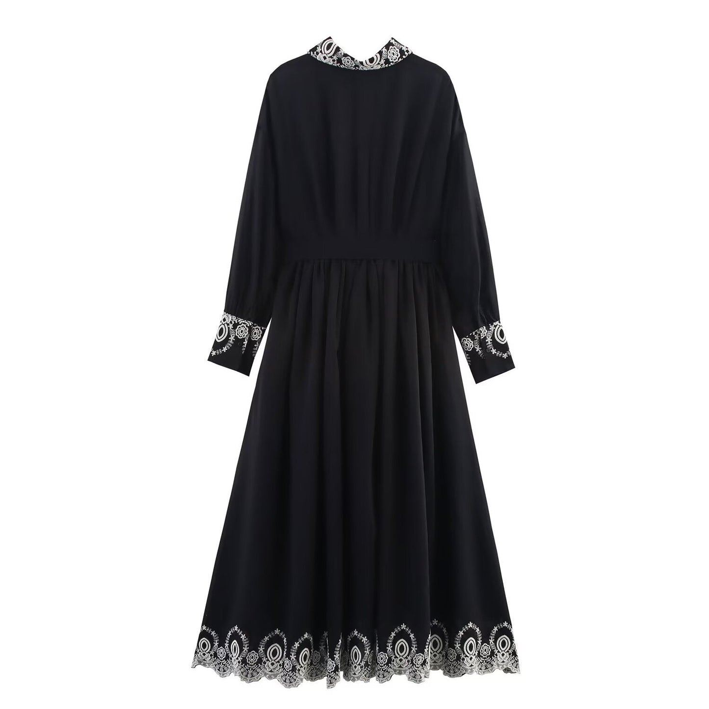 Elegant Embroidered Dress, Central Park | Women - BYMANYC ® New York-3
