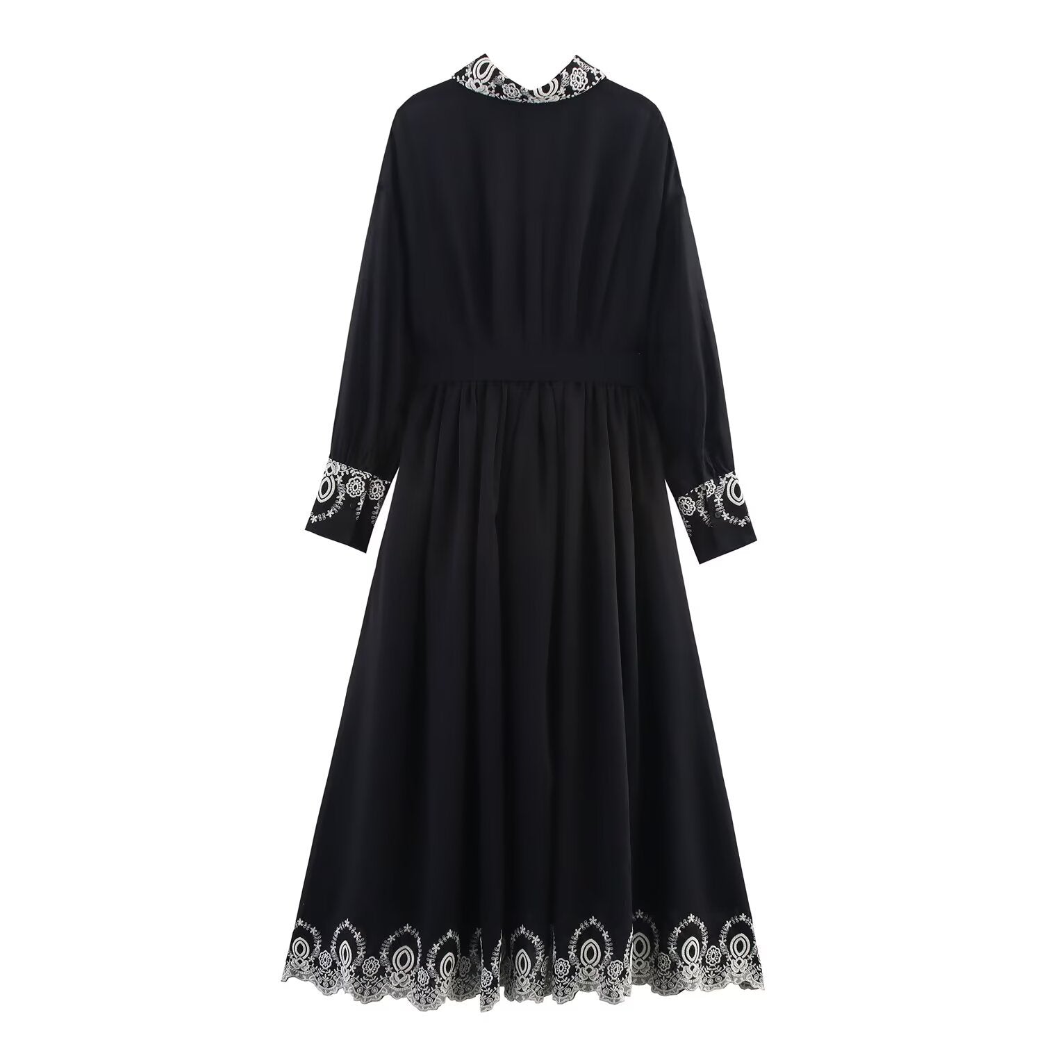 Elegant Embroidered Dress, Central Park | Women - BYMANYC ® New York-3