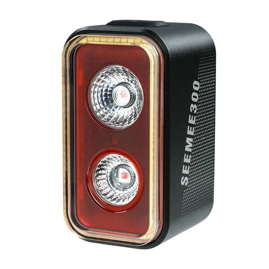 300 Lumen Smart Bike Taillight USB-C Rechargeable Light Black-0