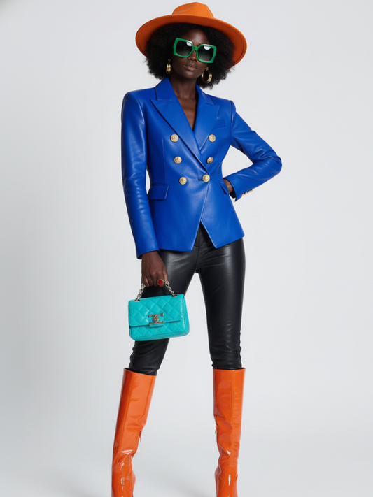 Wall Street Vegan Executive Leather Blazer Jacket BYMANYC ® New York-0