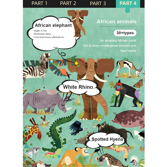African Animals 126pcs