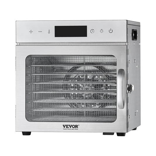 8 Trays Food Dehydrator Machine Stainless Steel 400W