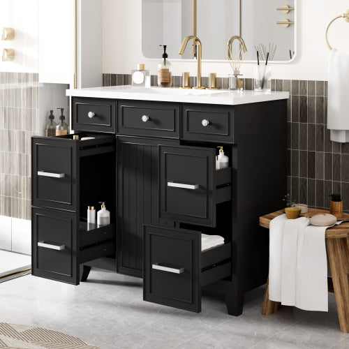 36  Bathroom Vanity Cabinet With Sink Top Combo Set