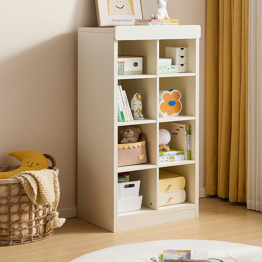 White Grid Display Cabinet for Kids with 8 Compartments-1