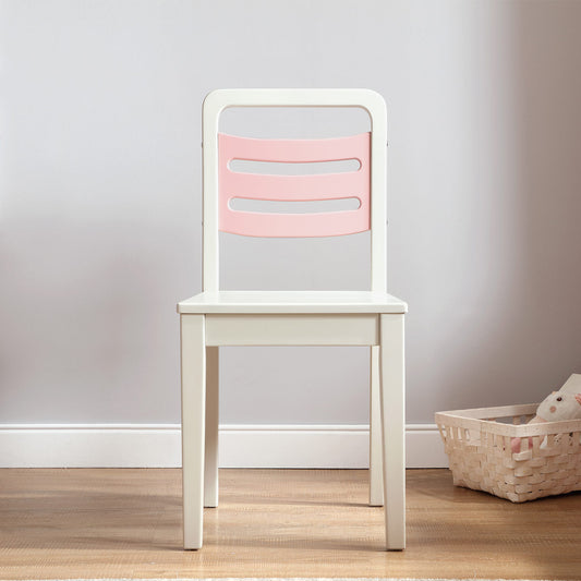 Princess Isabella Pink & White Wooden Toddler Chair-0